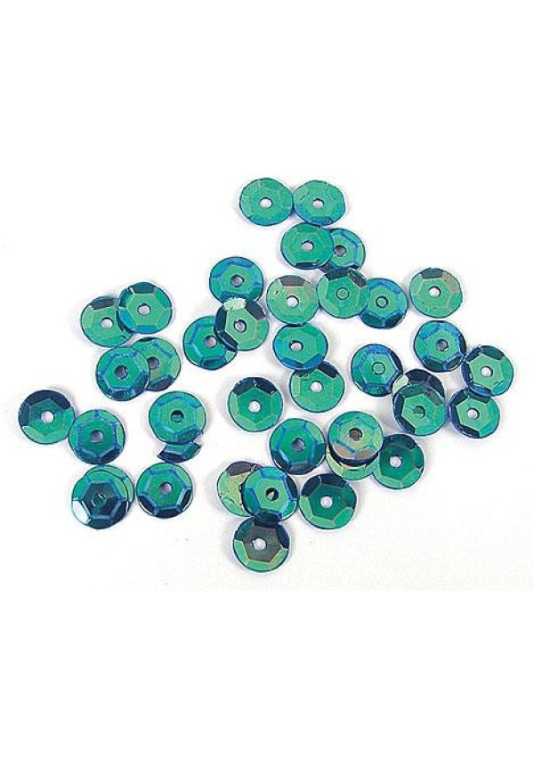 Lentejuela aurora boreale azul 7mm.