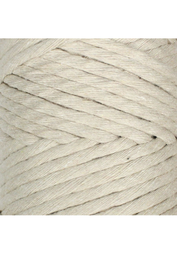 Hilo de macramé beige tostado 3mm
