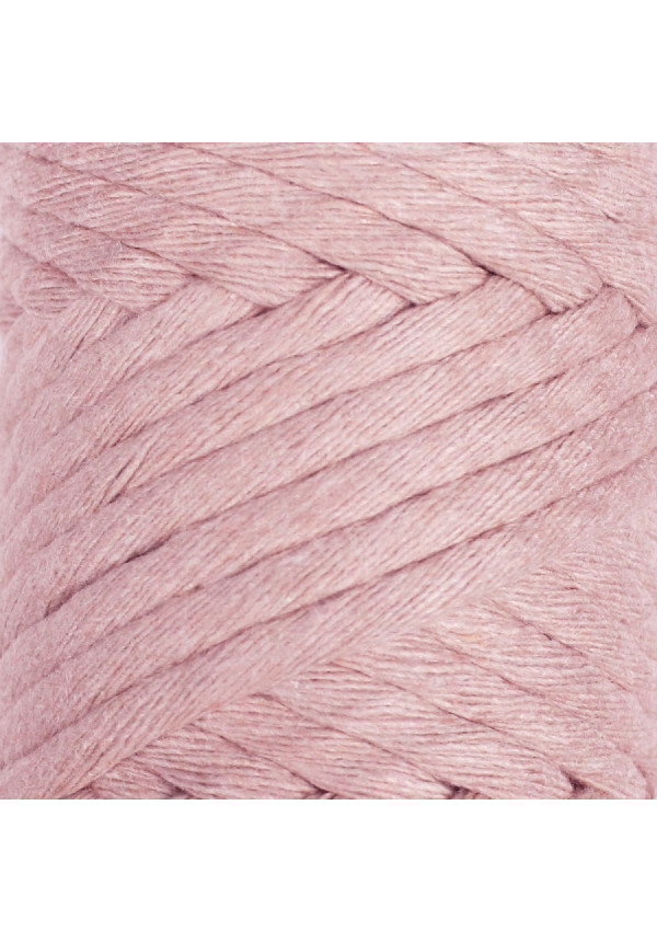Hilo de macramé rosa suave 3mm