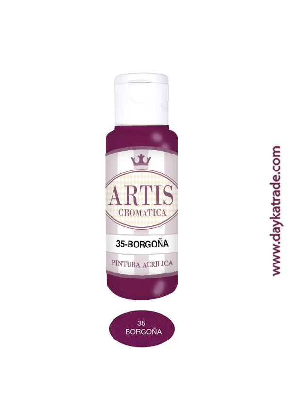 Pintura acrílica Borgoña