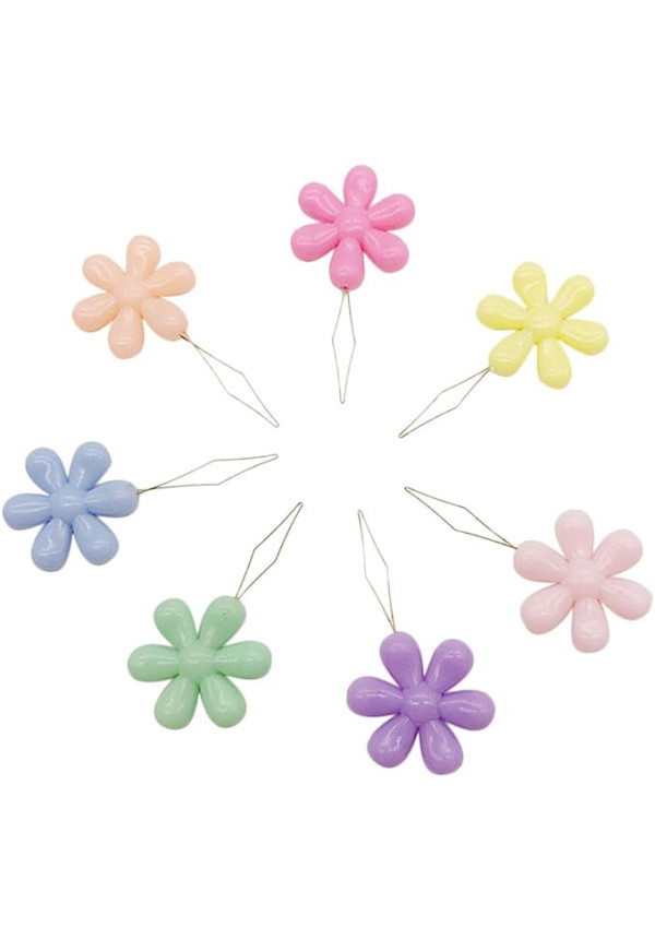 Un enhebrador Plástico Forma de Flor color surtido 