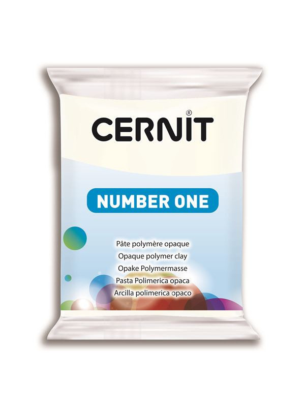Arcilla polimérica cernit number one 56gr blanco opaco