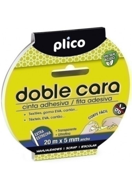 Cinta doble cara 5 mm x 20m