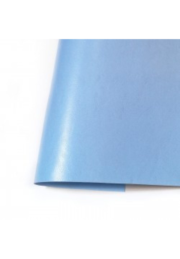 Ecopiel satinado azul cielo