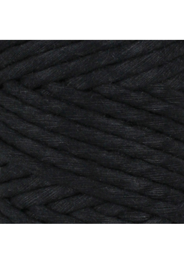 Hilo de macramé negro 3mm