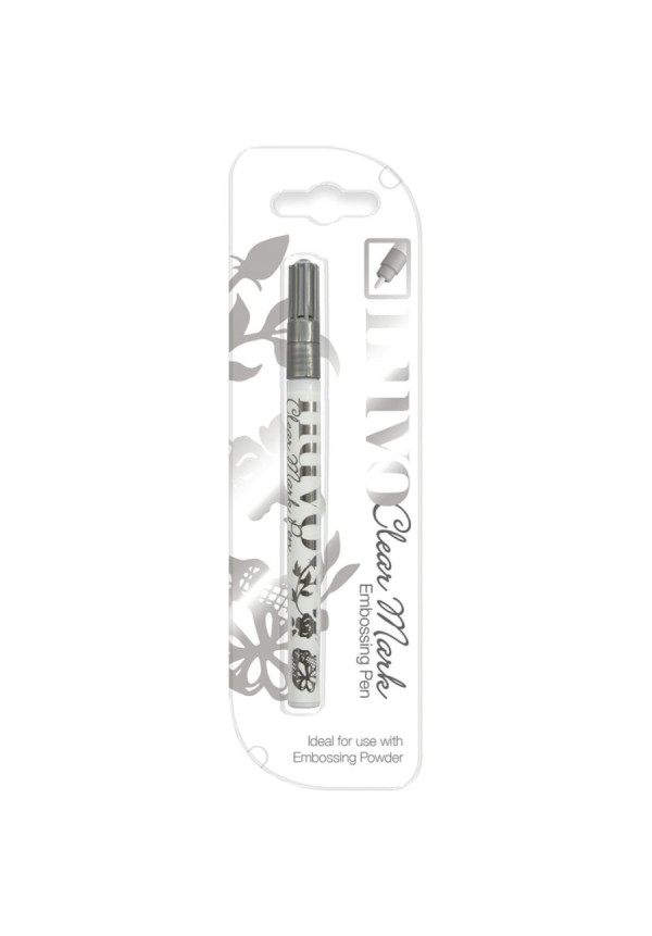 Rotulador de tinta transparente para embossing de Nuvo.