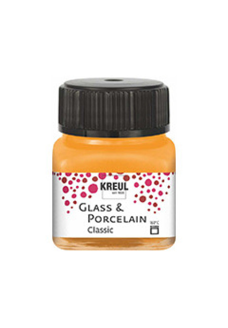 Pintura vidrio y porcelana GLASS&PORCELAIN Classic brillante naranja 20ml.