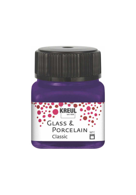Pintura vidrio y porcelana GLASS&PORCELAIN Classic brillante violeta 20ml.