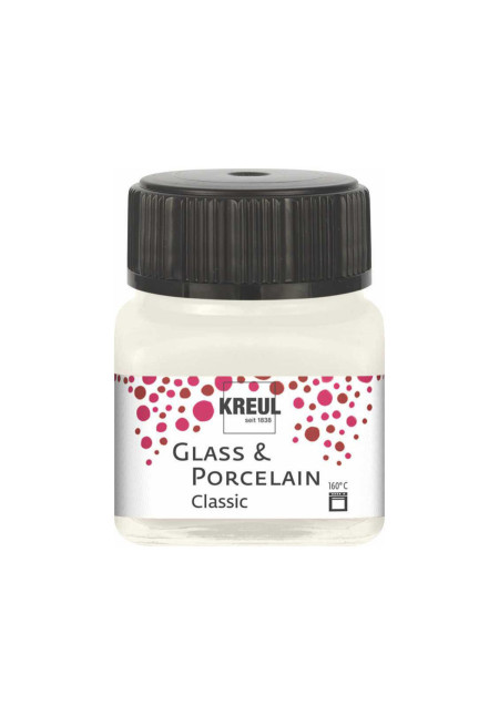 Pintura vidrio y porcelana GLASS&PORCELAIN Classic brillante marfil 20ml.