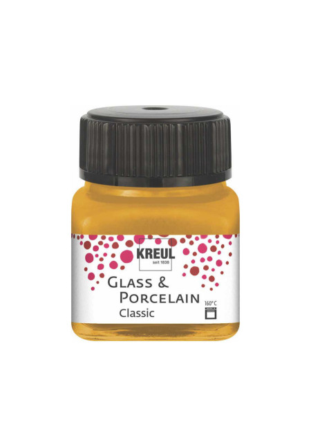 Pintura vidrio y porcelana GLASS&PORCELAIN Classic metálico oro 20ml.