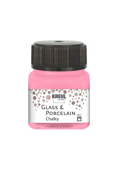 Pintura vidrio y porcelana GLASS & PORCELAIN Chalky mate Rosa dulce 20ml.