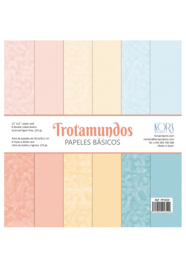 PACK DE PAPELES BÁSICOS - TROTAMUNDOS