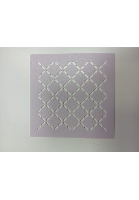 Plantilla sashiko 3d Rombo violeta