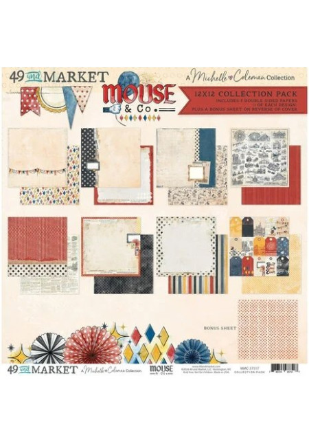 Pack de la colección Mouse & Co. de 12x12 pulgadas de Michelle Coleman Pack de la colección Mouse & Co. de 12x12 pulgadas de Michelle Coleman