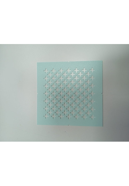 Plantilla sashiko 3d Cruces azul pastel