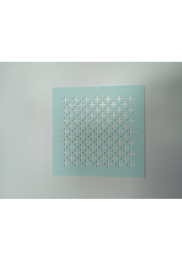 Plantilla sashiko 3d Cruces azul pastel