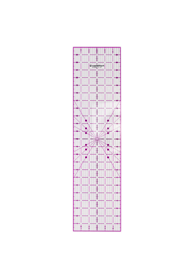 Regla de patchwork rectangular 6x24 pulgadas