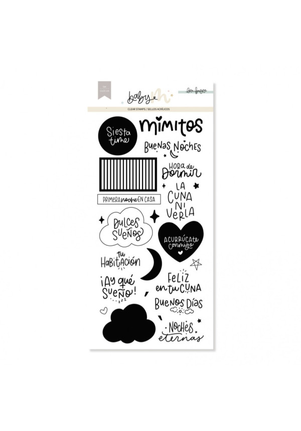  SET DE SELLOS ACRÍLICOS DULCES SUEÑOS