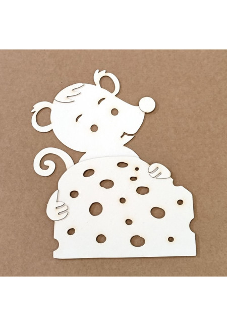 SILUETA DE CHIPBOARD - RATÓN CON QUESO SILUETA DE CHIPBOARD - RATÓN CON QUESO