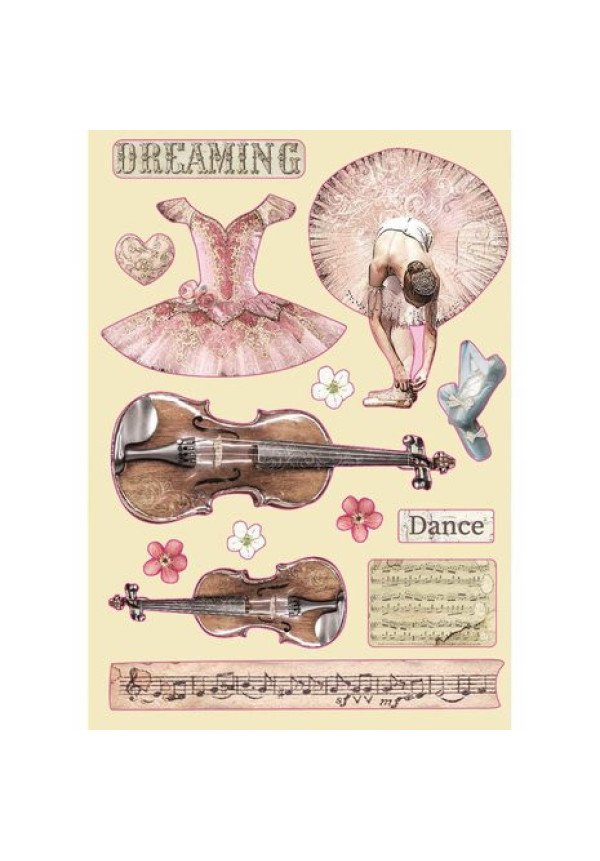 Formas de Madera A5 Pasión Violín y Danza