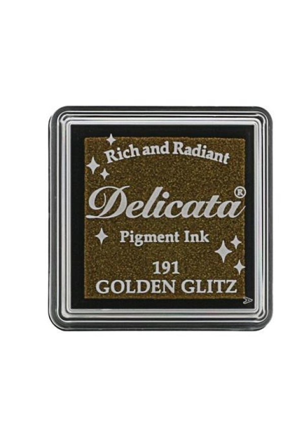 Tinta DELICATA color destello dorado metálica brillante